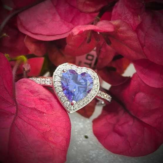 LP3784-3 Colors Corazón azul zafiro