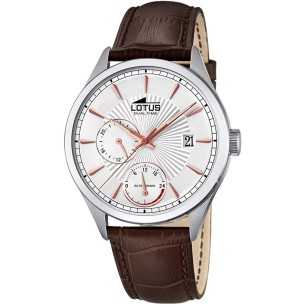 Lotus Multifunción Acero Piel Marrón