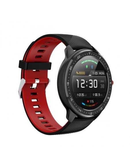 Eurofest Smartwatch Caucho Rojo/Negro