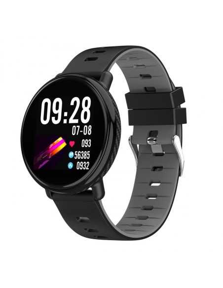 Eurofest Smartwatch Caucho Negro/Gris
