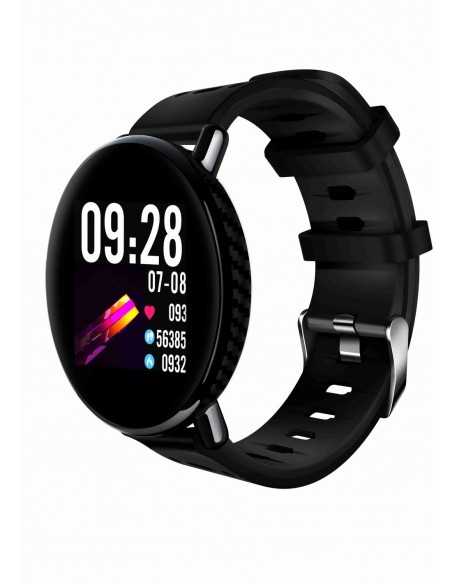 Eurofest Smartwatch Caucho Redondo Negro