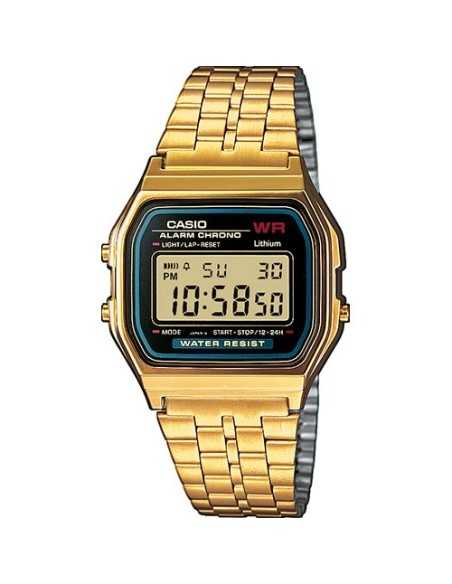 Casio Vintage Dorado Esf Negra