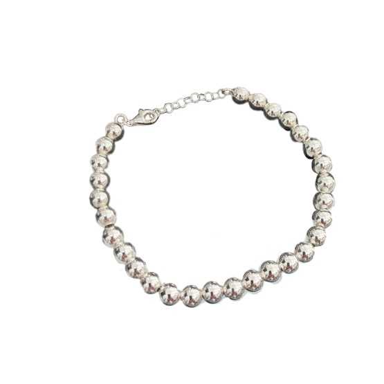 Pulsera Plata Bolas Grandes L