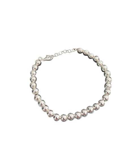 Pulsera Plata Bolas Grandes L