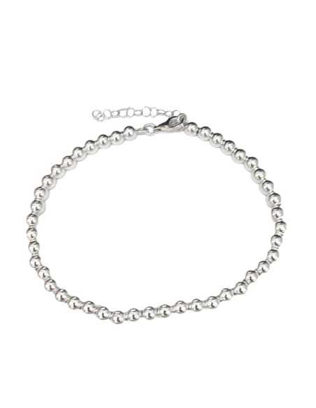 Pulsera Plata Bolas Pequeñas S