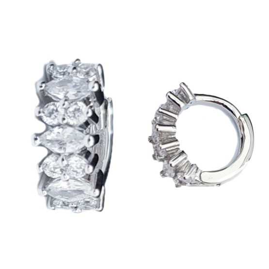 Amagoa Pendientes Aro Circonitas