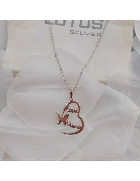 Lotus Silver Collar Mamá Mariposa