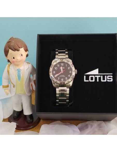 Lotus Junior Cadena Acero Esfera Negro