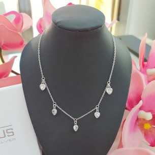 Lotus Silver Gargantilla Trendy corazones