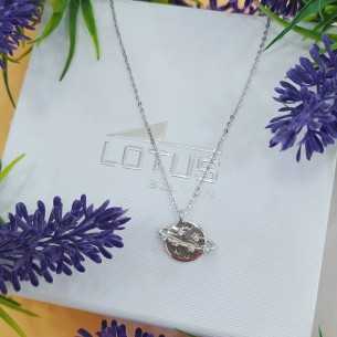 Lotus Silver Collar Saturno