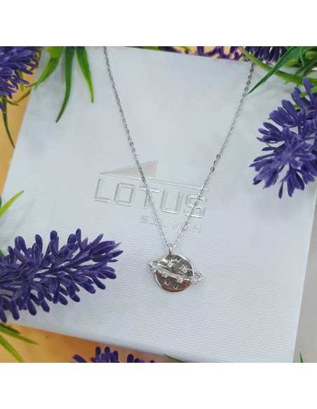 Lotus Silver Collar Saturno