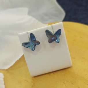Aragón Carmona Pendientes Mariposas Azul