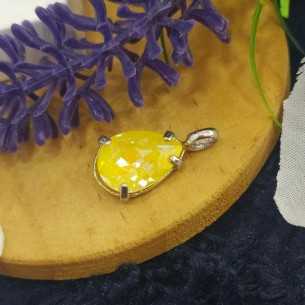Aragón Carmona Colgante Lágrima Cristal Amarillo