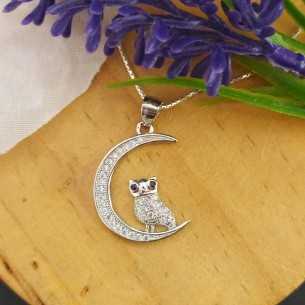 Amagoa Colgante Luna Búho