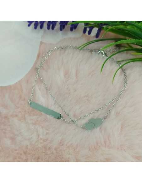 Liska Pulsera Esclava Corazones Doble