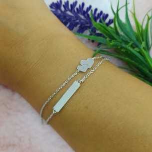 Liska Pulsera Esclava Corazones Doble