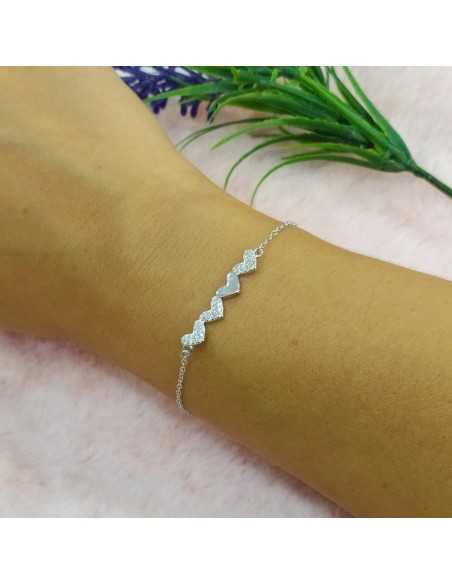 Amagoa Pulsera Corazones Unidos