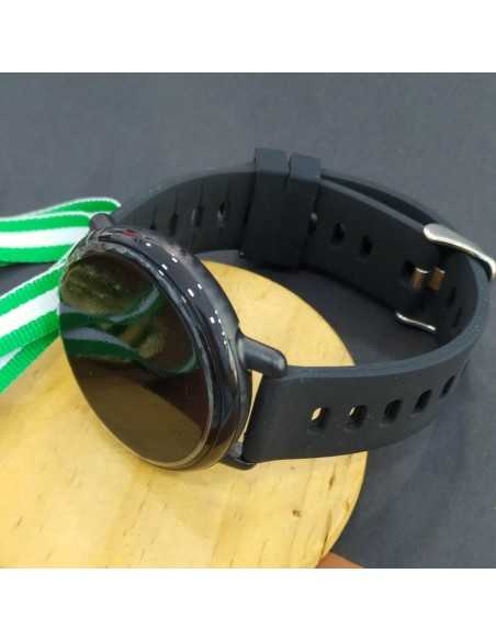 Eurofest Smartwatch Caucho Redondo Negro
