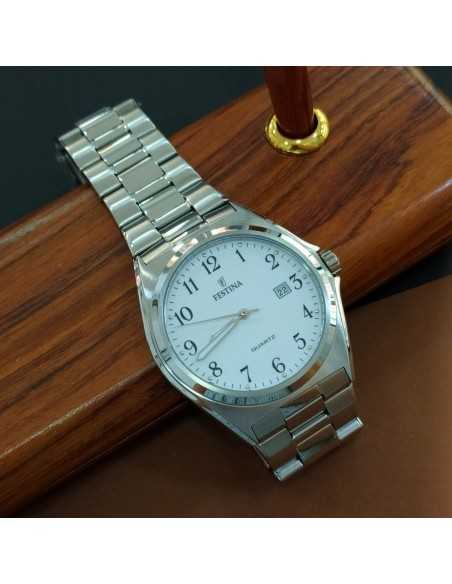 Festina Clásico Acero Esf. Blanco