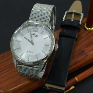 Lotus Minimalist Estuche Dos Correas Esf. Plateada