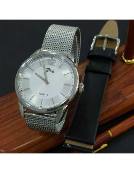 Lotus Minimalist Estuche Dos Correas Esf. Plateada