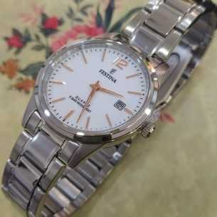 Festina Clásico Cadena Esfera Blanca