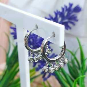 Lotus Silver Trendy Aro Chatones Colgantes