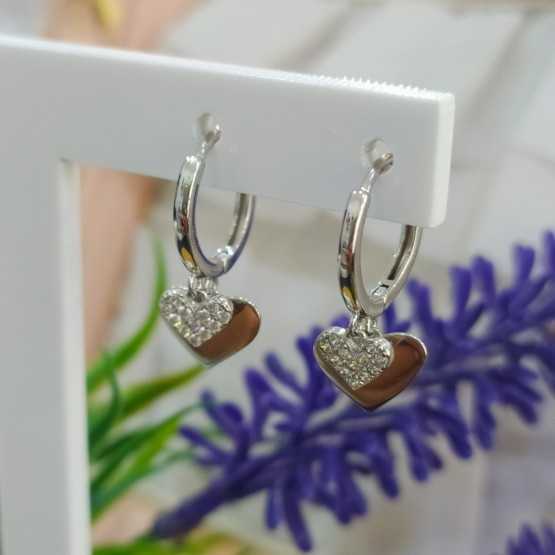 LOTUS SILVER PENDIENTE SRA.ARO.CORAZONES