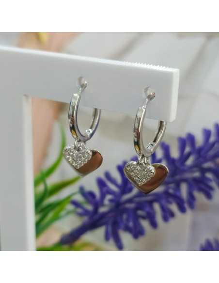 LOTUS SILVER PENDIENTE SRA.ARO.CORAZONES