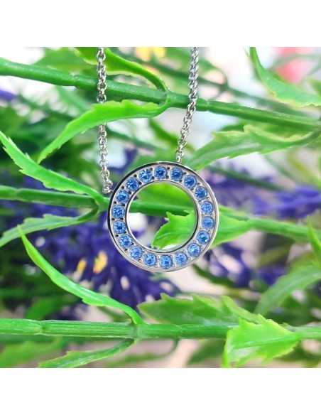 Marea Collar Acero Esfera Circonitas