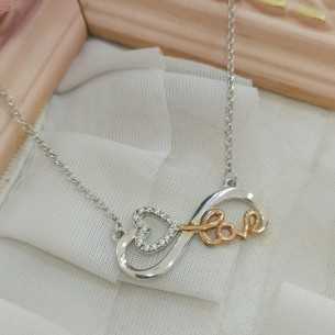 Lotus Silver Collar Infinito Bicolor