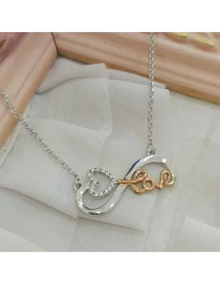 Lotus Silver Collar Infinito Bicolor