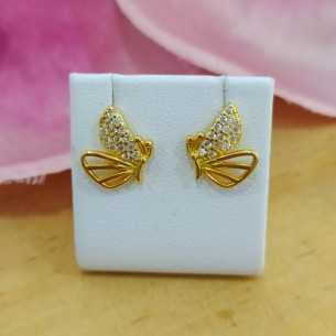 Amagoa Pendientes Mariposas Circonitas