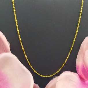 Lotus Silver Cadena Chapada Bolas