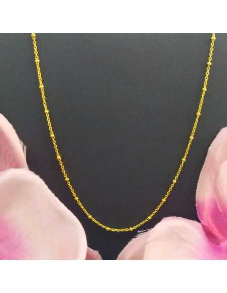 Lotus Silver Cadena Chapada Bolas