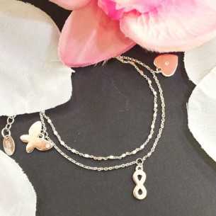 Lotus Silver Pulsera Fantasía Abalorios