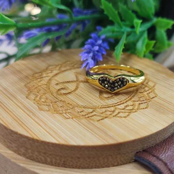 Amagoa Anillo chapado corazón...