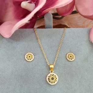 Amagoa Juego Gargantilla + Pendientes Estrella Mandala