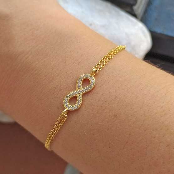 Lotus Silver Pulsera Infinito Doble...