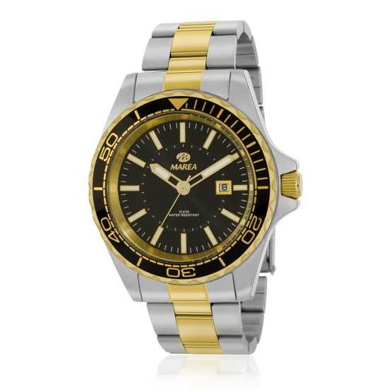 Marea Reloj Caballero Bicolor Esf. Negra