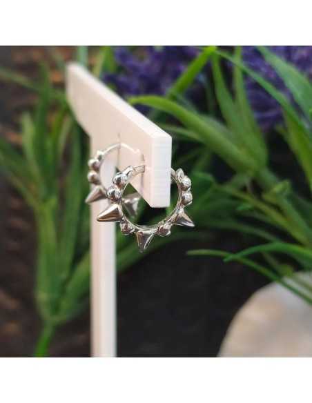 Amagoa Pendientes Aro Pinchos