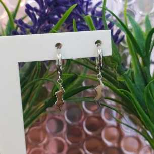 Amagoa Pendientes Aros Rayo