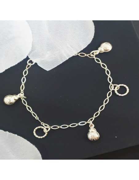 Pulsera Mariquitas Colgantes