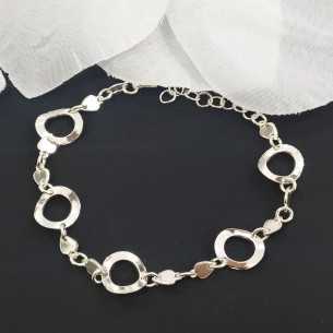 Pulsera Esfera Calada Corazones