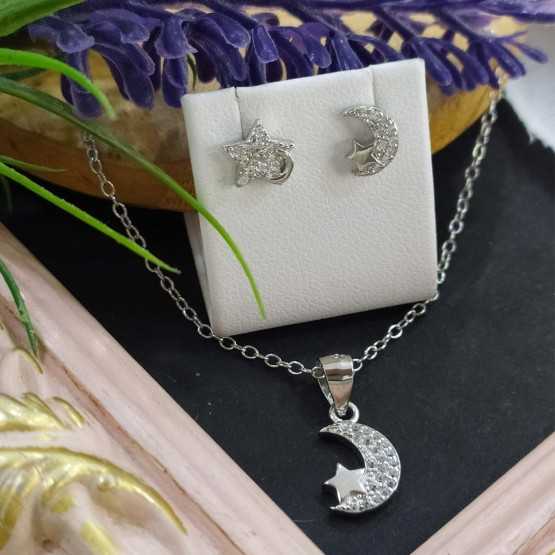 Amagoa Juego Gargantilla + Pendientes...