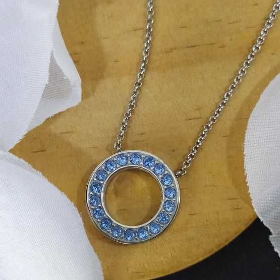 Marea Collar Acero Esfera Circonitas