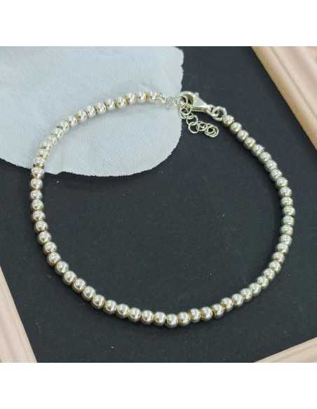 Pulsera Plata Bolas Pequeñas S