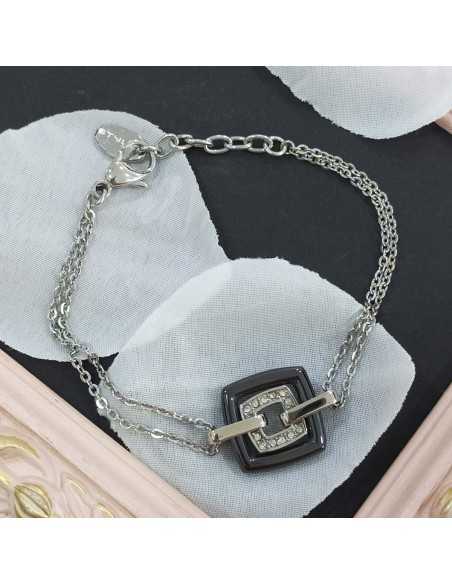 Lotus Style LS1705-2 Woman Cuadrada Doble Negra