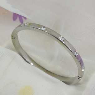 Lotus Style Pulsera Caña Circonitas