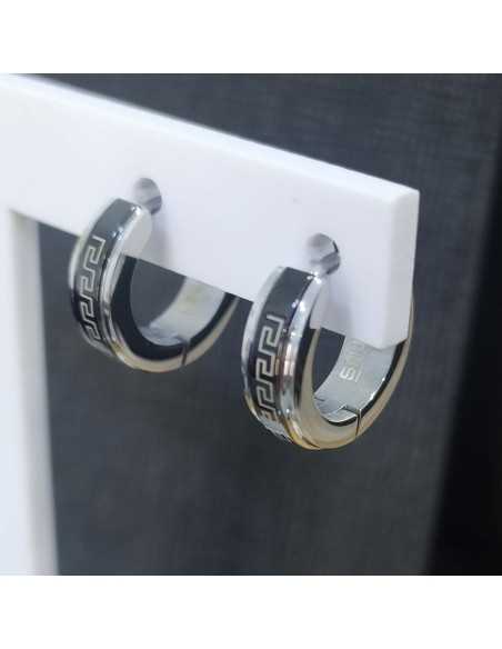 Lotus Style LS2159-4 Men´s Earrings Aro Griego